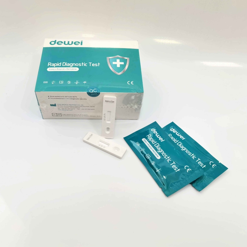 CE ISO Malaria Pf Pv Pan Diagnostic Kit Whole Blood  Malaria Rapid Test Kit